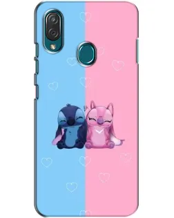 Чехол для ZTE Blade V10 Vita с картинкой «Stitch и Angel Love»