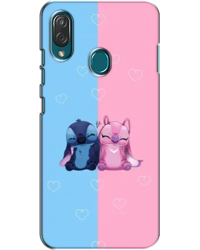 Чехол для ZTE Blade V10 Vita с картинкой «Stitch и Angel Love»