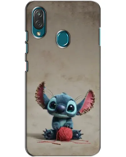 Чехол для ZTE Blade V10 Vita с картинкой «Стич на коричневом фоне»