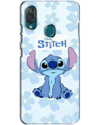 Чехол для ZTE Blade V10 Vita с картинкой «Stitch среди цветов»