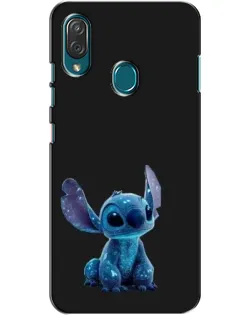 Чехол для ZTE Blade V10 Vita с картинкой «Стич на черном»