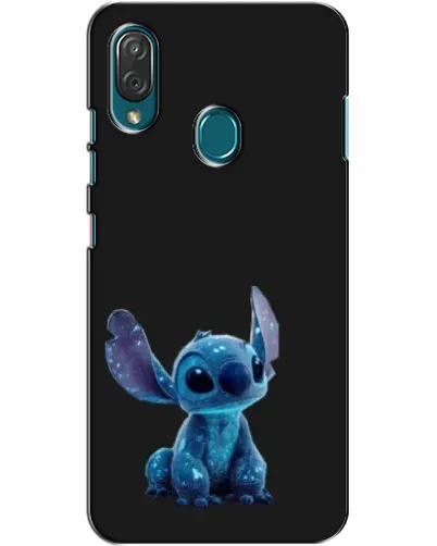 Чехол для ZTE Blade V10 Vita с картинкой «Стич на черном»
