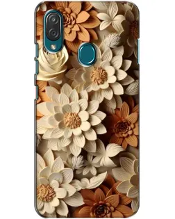Чехол для ZTE Blade V10 Vita с картинкой «Бежевый флористический декор» Чехол для ZTE Blade V10 Vita с картинкой «Бежевый флористический декор»