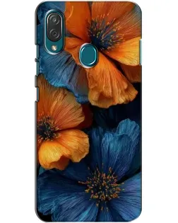 Чехол для ZTE Blade V10 Vita с картинкой «Яркая сине-оранжевая флора» Чехол для ZTE Blade V10 Vita с картинкой «Яркая сине-оранжевая флора»