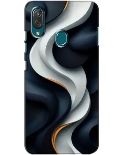Чехол для ZTE Blade V10 Vita с картинкой «Объемные черно-белые ленты» Чехол для ZTE Blade V10 Vita с картинкой «Объемные черно-белые ленты»