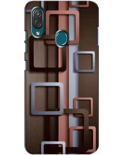 Чехол для ZTE Blade V10 Vita с картинкой «Коричневые объемные квадраты» Чехол для ZTE Blade V10 Vita с картинкой «Коричневые объемные квадраты»