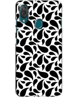 Чехол для ZTE Blade V10 Vita с картинкой «Контрастные черные капли»