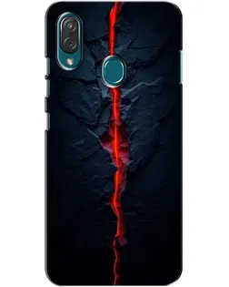 Чехол для ZTE Blade V10 Vita с картинкой «Kрасная лавовая трещина»
