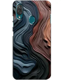 Чехол для ZTE Blade V10 Vita с картинкой «Цветные волны каньона»