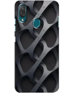 Чехол для ZTE Blade V10 Vita с картинкой «Объемное серое плетение»