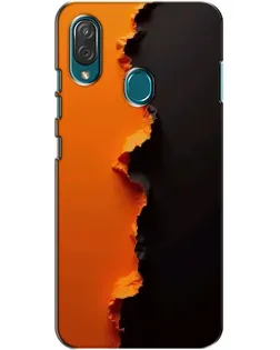 Чехол для ZTE Blade V10 Vita с картинкой «Оранжевый разлом»