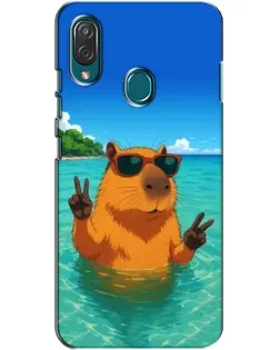 Чехол для ZTE Blade V10 Vita с картинкой «Морская капибара»