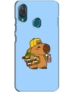 Чехол для ZTE Blade V10 Vita с картинкой «Капибара на скейте»