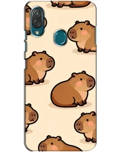 Чехол для ZTE Blade V10 Vita с картинкой «Паттерн милых капибар» Чехол для ZTE Blade V10 Vita с картинкой «Паттерн милых капибар»