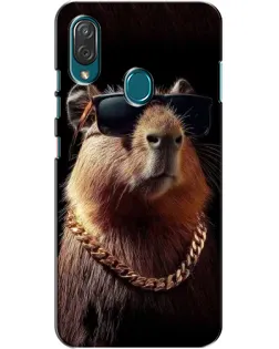 Чехол для ZTE Blade V10 Vita с картинкой «Капибара золотая цепь»