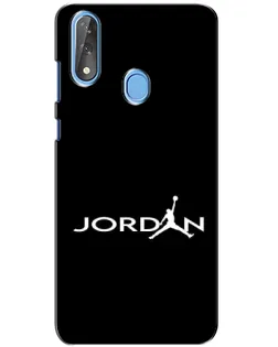 Чехол для ZTE Blade V10 с картинкой «Jordan White Logo»