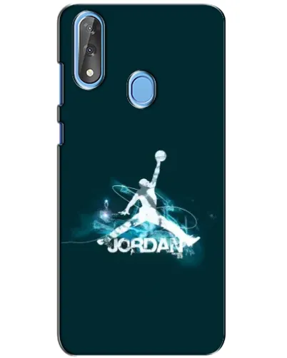 Чехол для ZTE Blade V10 с картинкой «Jordan Blue Fire»