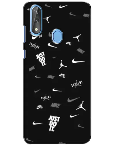 Чехол для ZTE Blade V10 с картинкой «Nike Black Pattern»