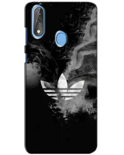 Чехол для ZTE Blade V10 с картинкой «Абстрактный дым Adidas»