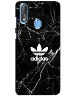 Чехол для ZTE Blade V10 с картинкой «Белый мрамор Adidas»