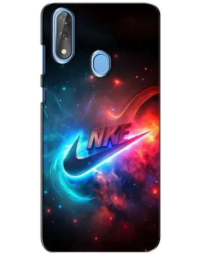 Чехол для ZTE Blade V10 с картинкой «Огненный логотип Nike»