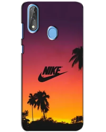 Чехол для ZTE Blade V10 с картинкой «Nike на закате солнца»