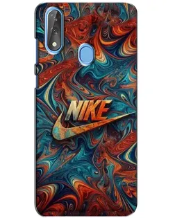 Чехол для ZTE Blade V10 с картинкой «Nike в абстракции»