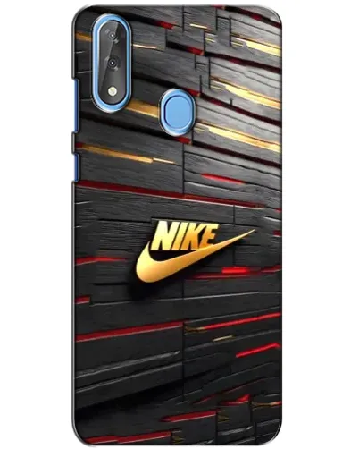Чехол для ZTE Blade V10 с картинкой «Золотой Nike на металле»