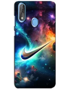 Чехол для ZTE Blade V10 с картинкой «Космический Nike Swoosh»