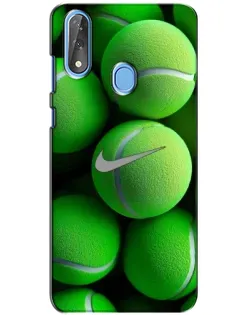 Чехол для ZTE Blade V10 с картинкой «Теннисные мячи Найк»