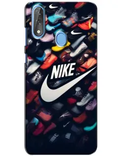 Чехол для ZTE Blade V10 с картинкой «Коллекция кроссовок Nike»