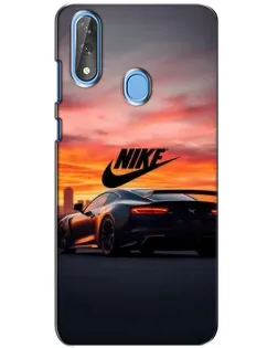 Чехол для ZTE Blade V10 с картинкой «Nike и суперкар»