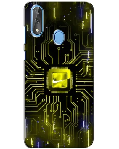 Чехол для ZTE Blade V10 с картинкой «Nike — золотая искра»