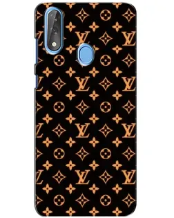 Чехол для ZTE Blade V10 с картинкой «Золотая монограмма LV»