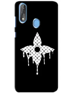 Чехол для ZTE Blade V10 с картинкой «Цветочная монограмма»