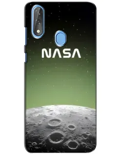 Чехол для ZTE Blade V10 с картинкой «NASA — лунный градиент»