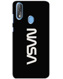 Чехол для ZTE Blade V10 с картинкой «NASA — вертикальный логотип»