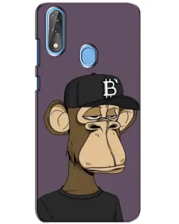 Чехол для ZTE Blade V10 с картинкой «Bored Ape в кепке»
