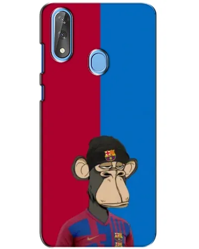 Чехол для ZTE Blade V10 с картинкой «Bored Ape — фанат Барсы»