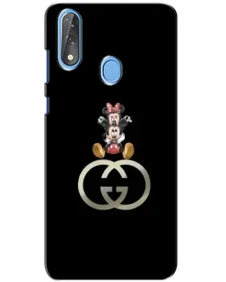 Чехол для ZTE Blade V10 с картинкой «Минни Маус на лого»