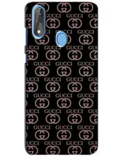 Чехол для ZTE Blade V10 с картинкой «Классическая монограмма Gucci»