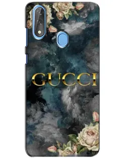 Чехол для ZTE Blade V10 с картинкой «Абстрактные цветы Gucci»