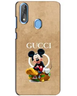 Чехол для ZTE Blade V10 с картинкой «Микки Маус Gucci — крафт»