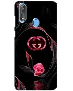 Чехол для ZTE Blade V10 с картинкой «Gucci — неоновая роза»