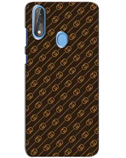 Чехол для ZTE Blade V10 с картинкой «Gucci — золотые диагонали»