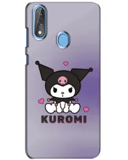 Чехол для ZTE Blade V10 с картинкой «Kuromi — фиолетовый арт»