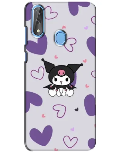 Чехол для ZTE Blade V10 с картинкой «Kuromi и лавандовые сердца»