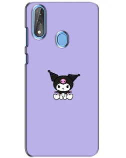 Чехол для ZTE Blade V10 с картинкой «Kuromi — фиолетовый минимализм»