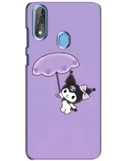 Чехол для ZTE Blade V10 с картинкой «Kuromi с зонтиком»
