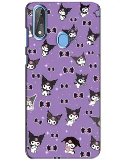Чехол для ZTE Blade V10 с картинкой «Kuromi — паттерн»